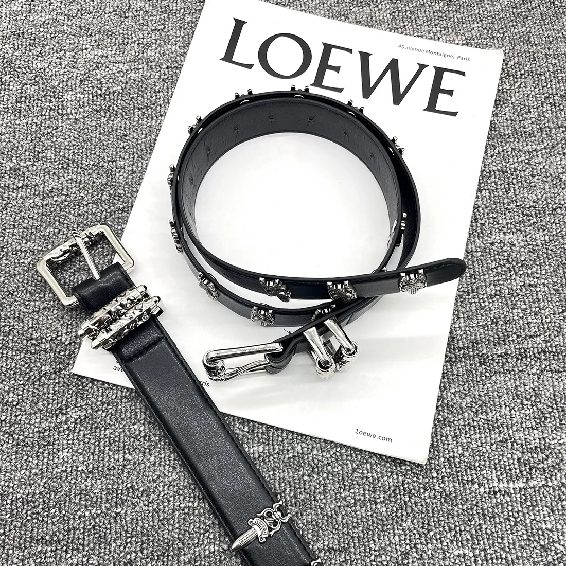 Nieuwe punk metalen gesp riem klassieke stijl retro broekriem trendy casual taille decoratie meisje