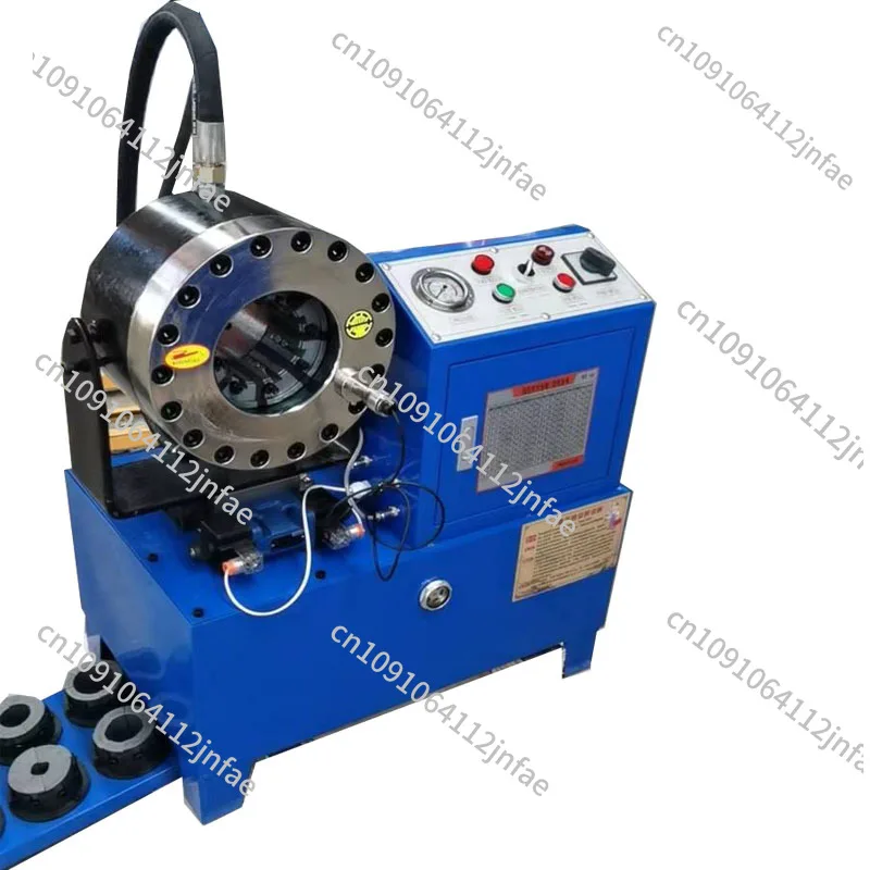 

High-Pressure Hydraulic Rubber Pipe Hose Crimping Machine | Steel Die Swaging Clamp & Press Tool