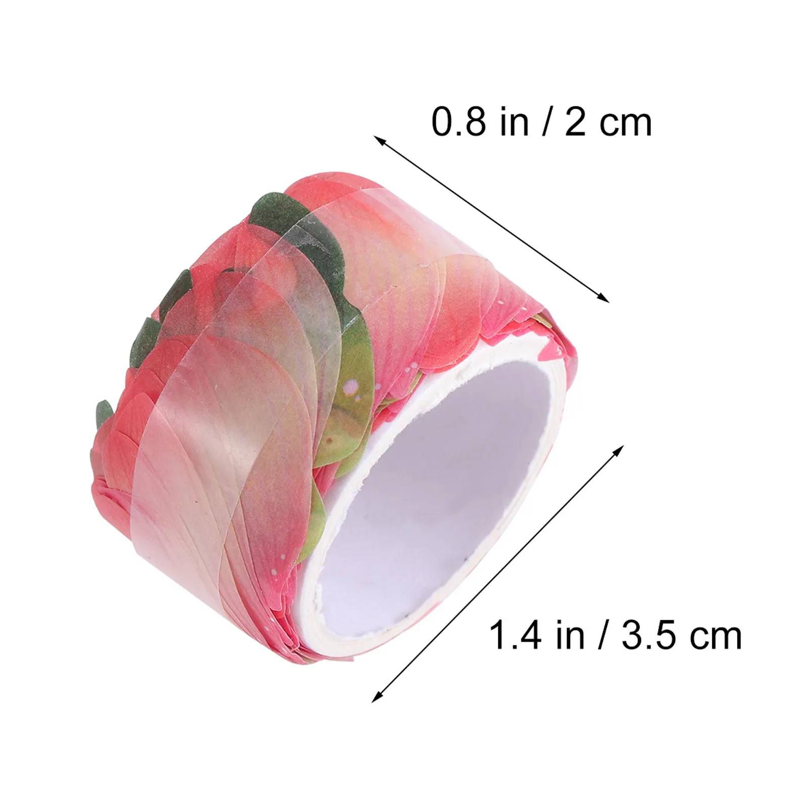 Petals Washi Masking Tape Cute Flower Sticker Roll for DIY Craft Scrapbook Planner Diary Decoration Gift Wrapping Organizer