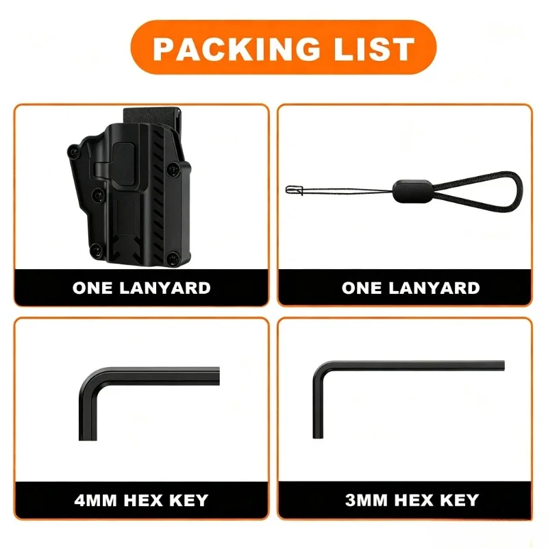 For Toy Model Pistol Multi‑Fit Waist Clip‑On Storage Pouch Pull‑String Switch Design Indoor Leisure Hobby Application