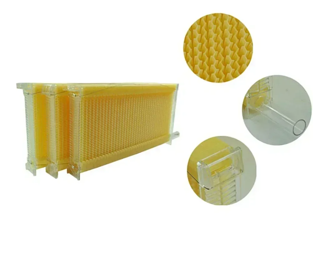 Automatic Self-Flowing Honey 7 Bee Hive Frames Set Apiculture Equipment Auto Flows Honey Beehive