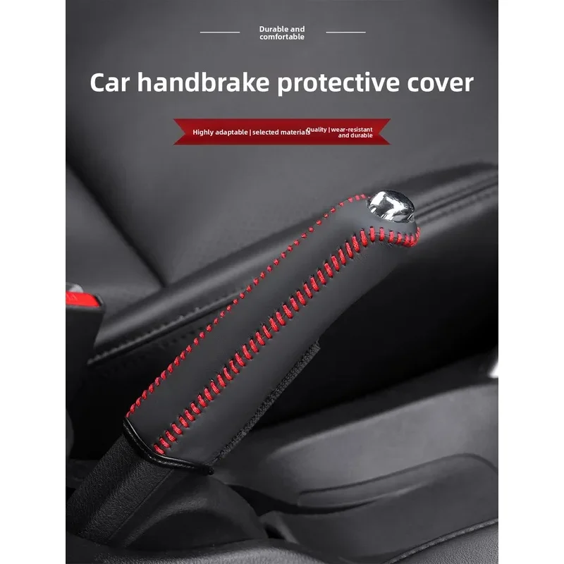 Leather Gear & Handbrake Cover, Car Interior Accessories for VW Golf 4 5 6 7 MK4 MK5 MK6 MK7 GTI R Tiguan Jetta MK4 MK5 MK6