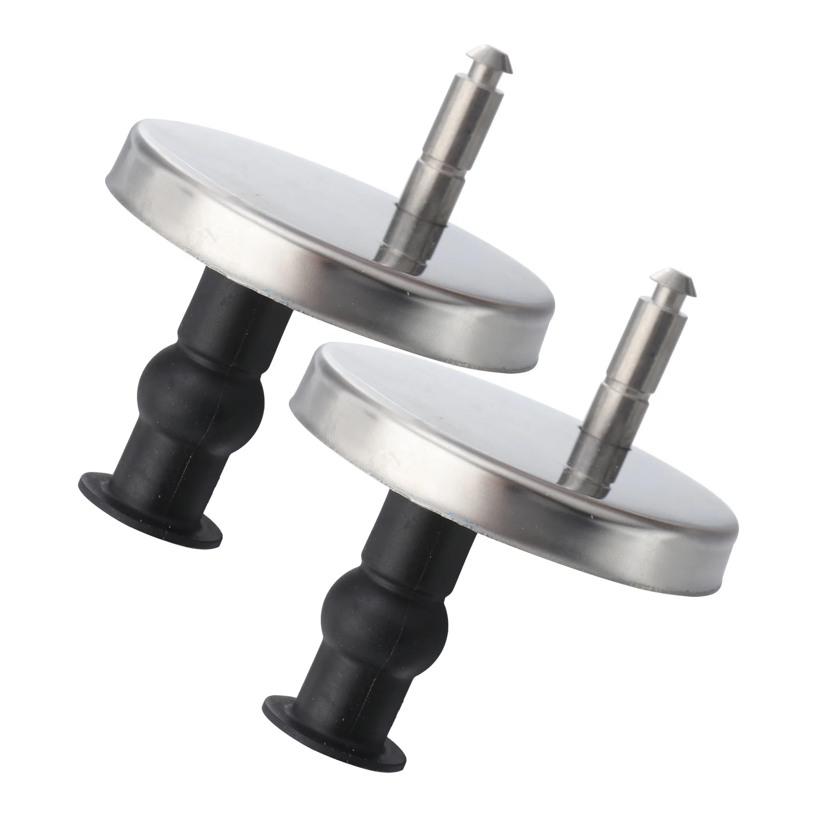 2 قطعة مقعد المرحاض تحديد الفولاذ المقاوم للصدأ المطاط ثقب أعمى تركيبات حزمة سهلة استبدال تحديد للمفصلات القياسية العودة إلى الحائط