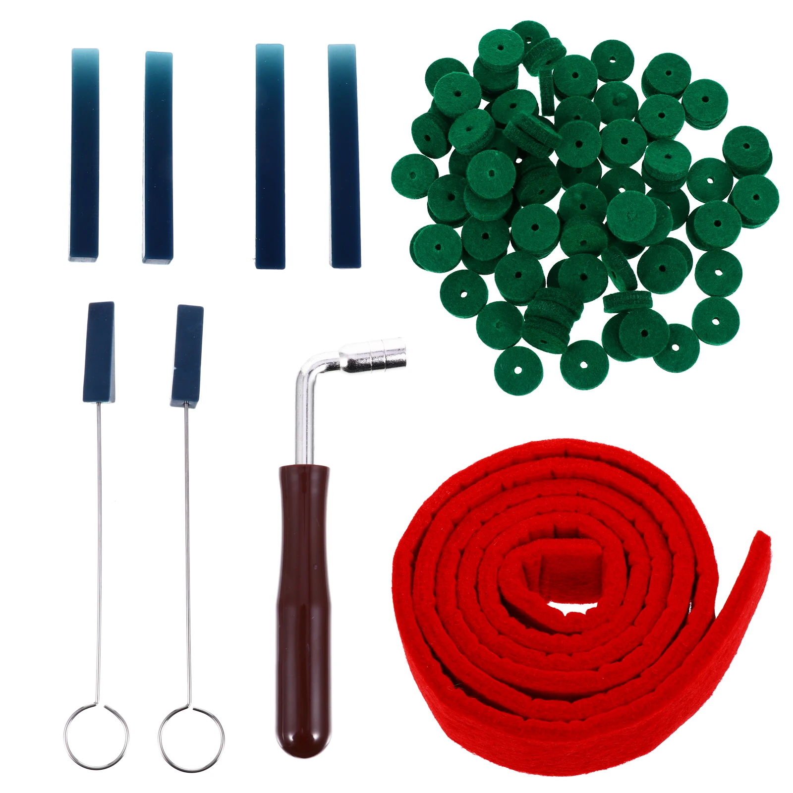 

Piano Tuning Tool Repairing Accessories Wrench Hammer Strip Keyboard Felt Washer Kit