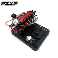 TOYAN ENGINE L4 Inline 4 Cylinder Engine Model 14CC Metal Mini Internal Combustion Engine Toy Gift FS-L400BGD-XP