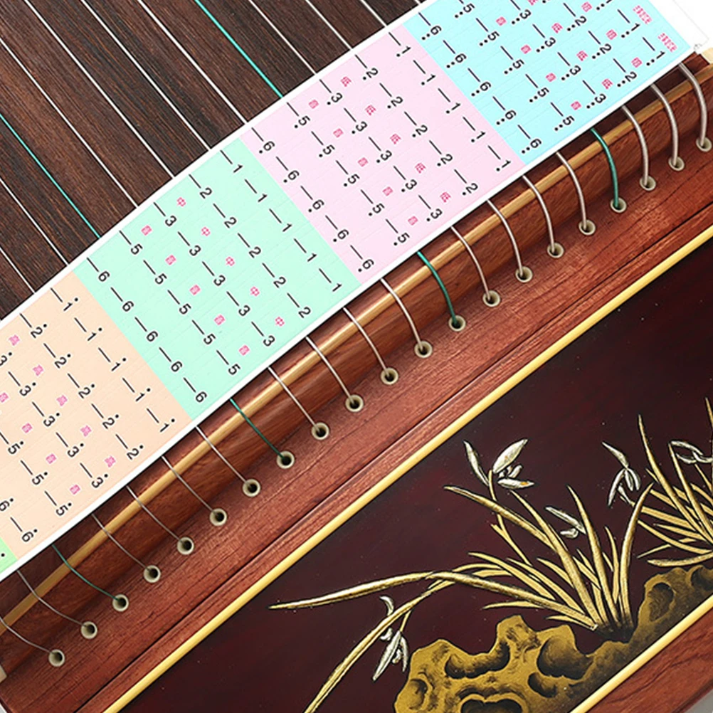 

3pcs Guzheng Scale Stickers Learning Decal Fingering Sticker Musical Note Accessory For Beginners Students Teachers Gift Guzheng