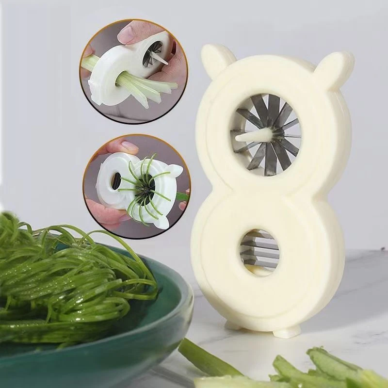 Mini Stainless Steel Spring Onion Slicer Superfine Scallion Shredder Vegetable Cutter Chopper Easy Multifunctional Kitchen Tools