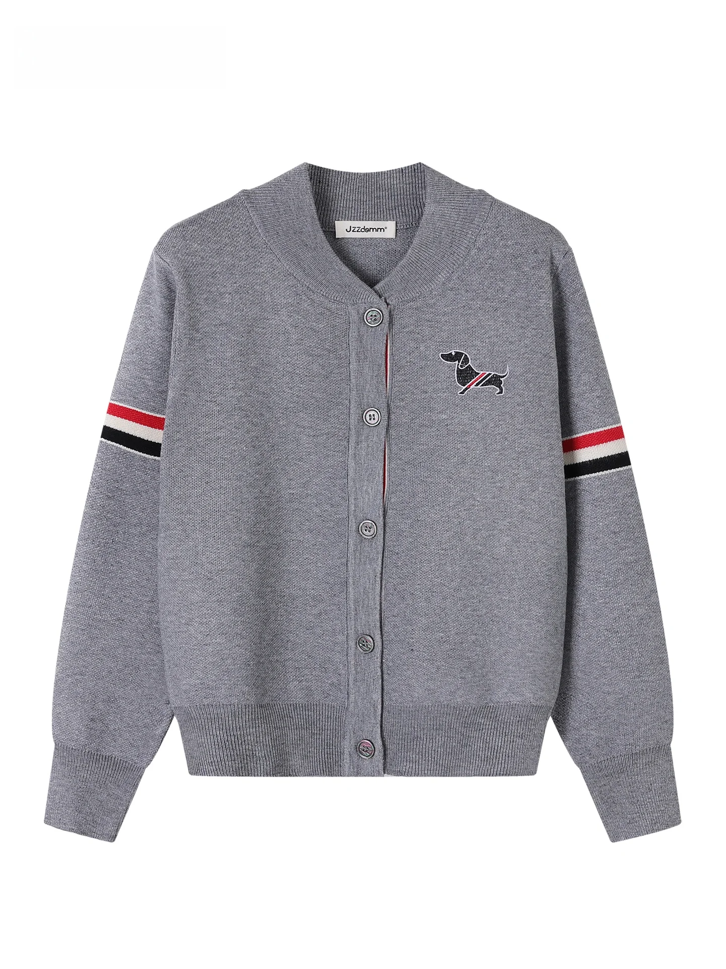 

JZZDEMM Knitted Faionable Stand Collar Long Sve Women's Cardigan Soft Viscose And Nylon Blend Regular Fit Vintage Sle