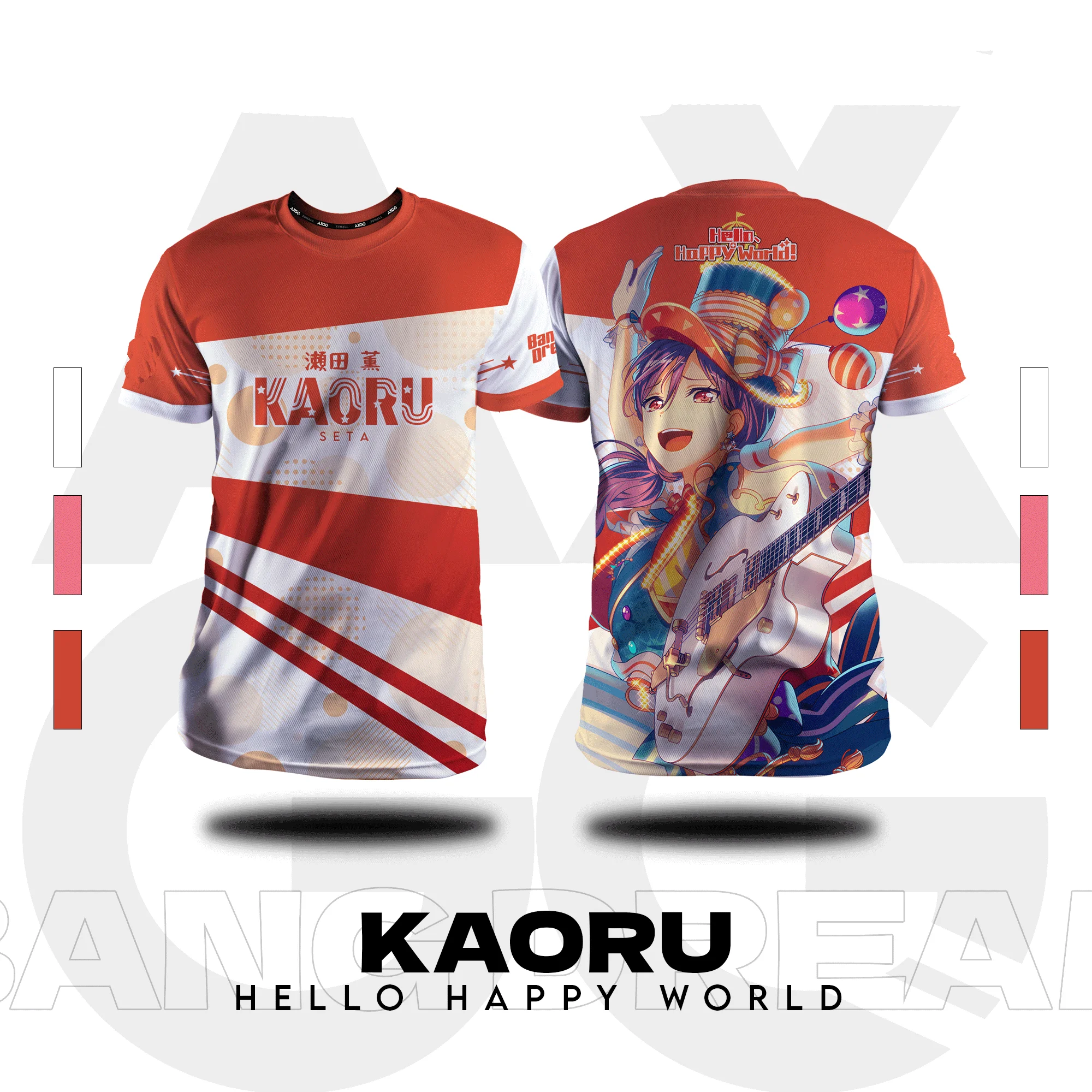 Girl Band BanG Dream Hello Happy World 3D T-shirt Fashion Cool Kid Cosplay Anime Tee Summer Harajuku Unisex Short Sleeve Y2k Top