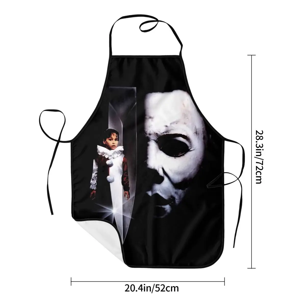 Custom The Revenge Of Michael Myers Apron Women Men Unisex Bib Halloween Horror Movie Cooking Tablier Cuisine Chef Painting
