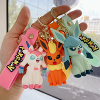 Pokemon Keychain Toy Leafeon Sylveon Flareon Umbreon Vaporeon Espeon Glaceon Jolteon Eevee Fashion Decor Pendant Kids Gifts