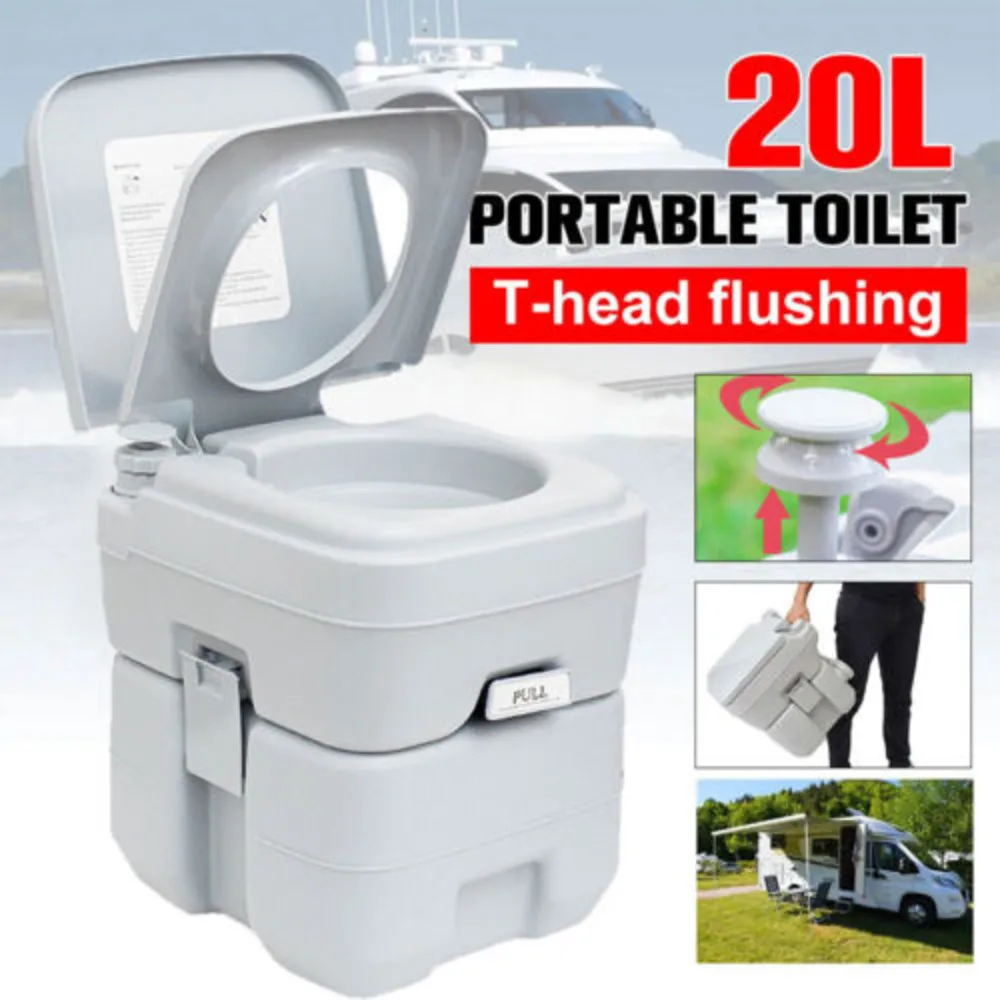 Portable Outdoor Car Mobile Toilet Bucket For Camping Hiking Trips Beach