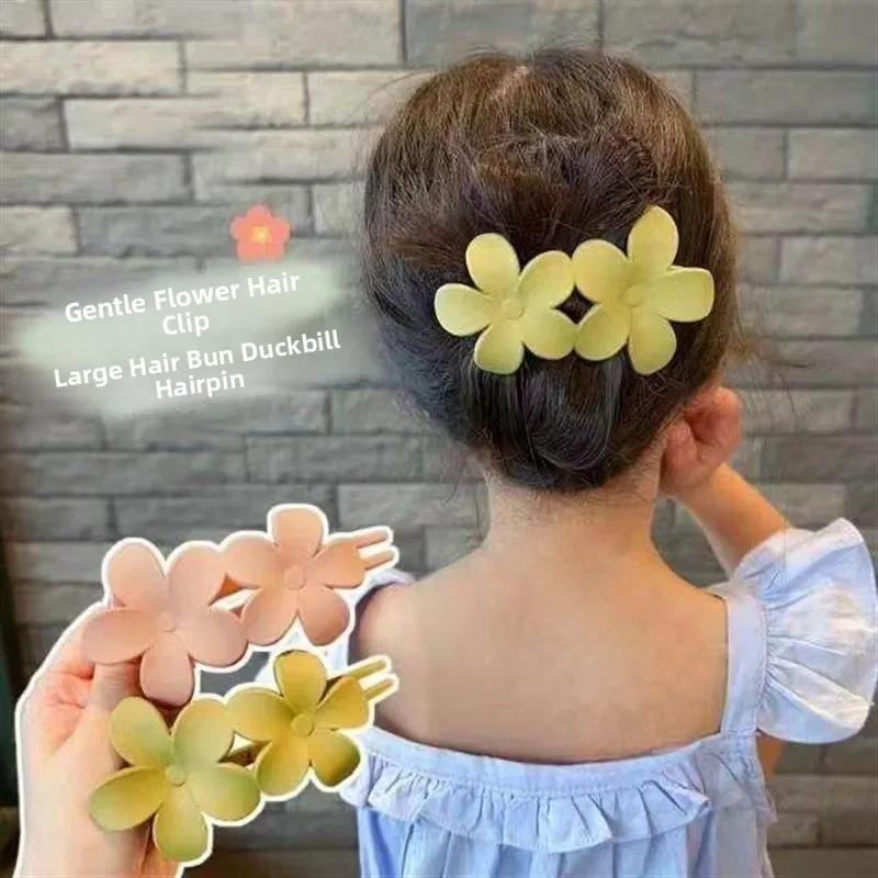 

2024 New Retro Korean Style Flower Hair Clip Barrette Backo Fashionable Hair Accessories Elegant Hairpins for Women