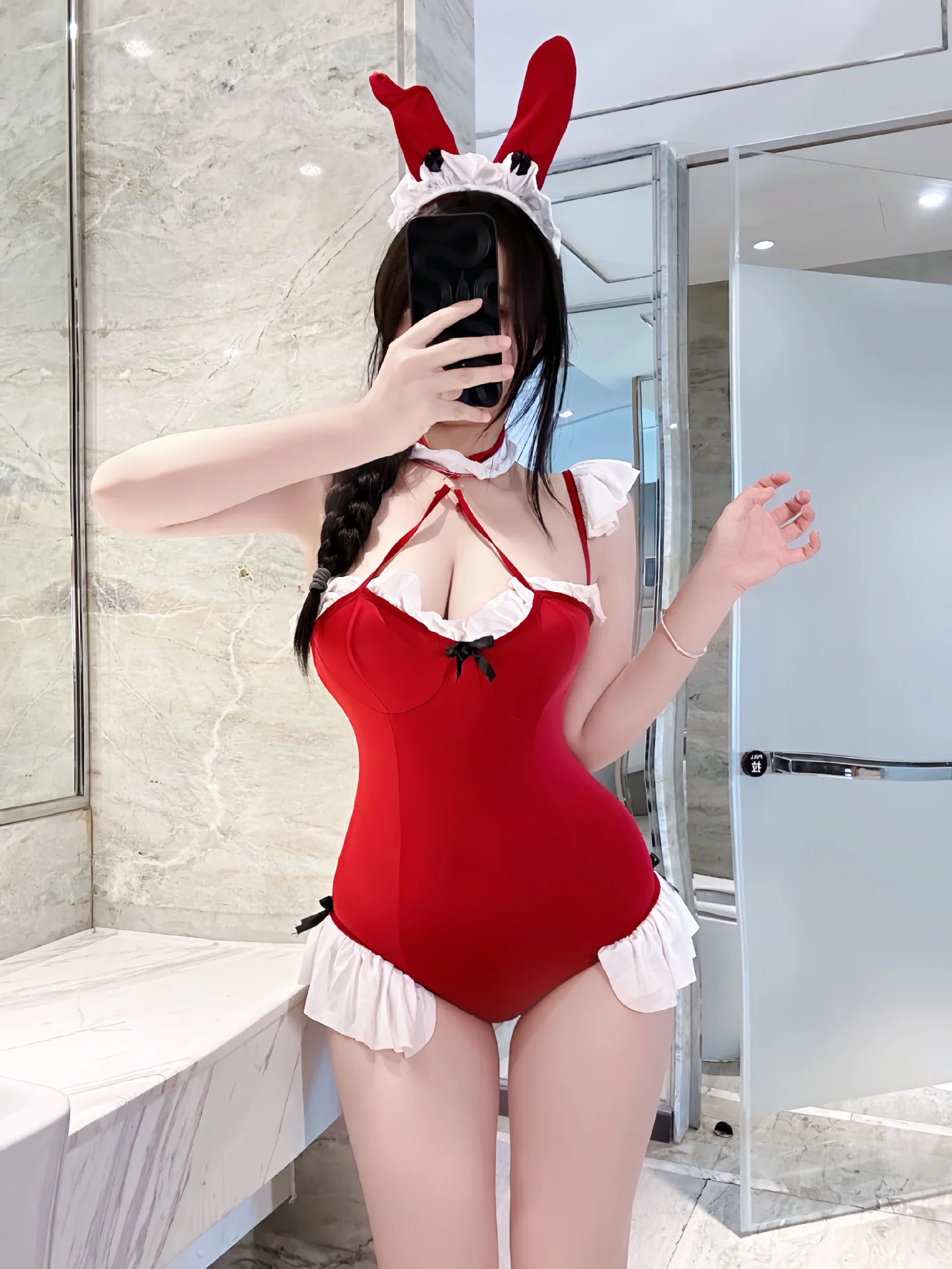 Sexy Red Christmas Uniform for Girls, Pure Passion Suit, Temptation Suit, Temptation, Sexy Uniform, L417