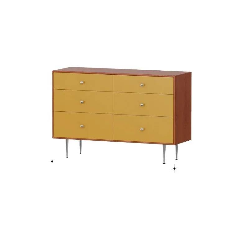 

Nordic chest medieval solid wood living room multi-chest cabinet storage drawer simple retro bedroom nine bucket end of bed