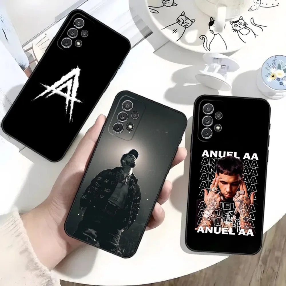 

Rapper A-Anuel AA Phone Case For Samsung S25,S24,S21,S22,S23,S30,Ultra,S20,Plus,Fe,Lite,Note,10 Black Soft Shell