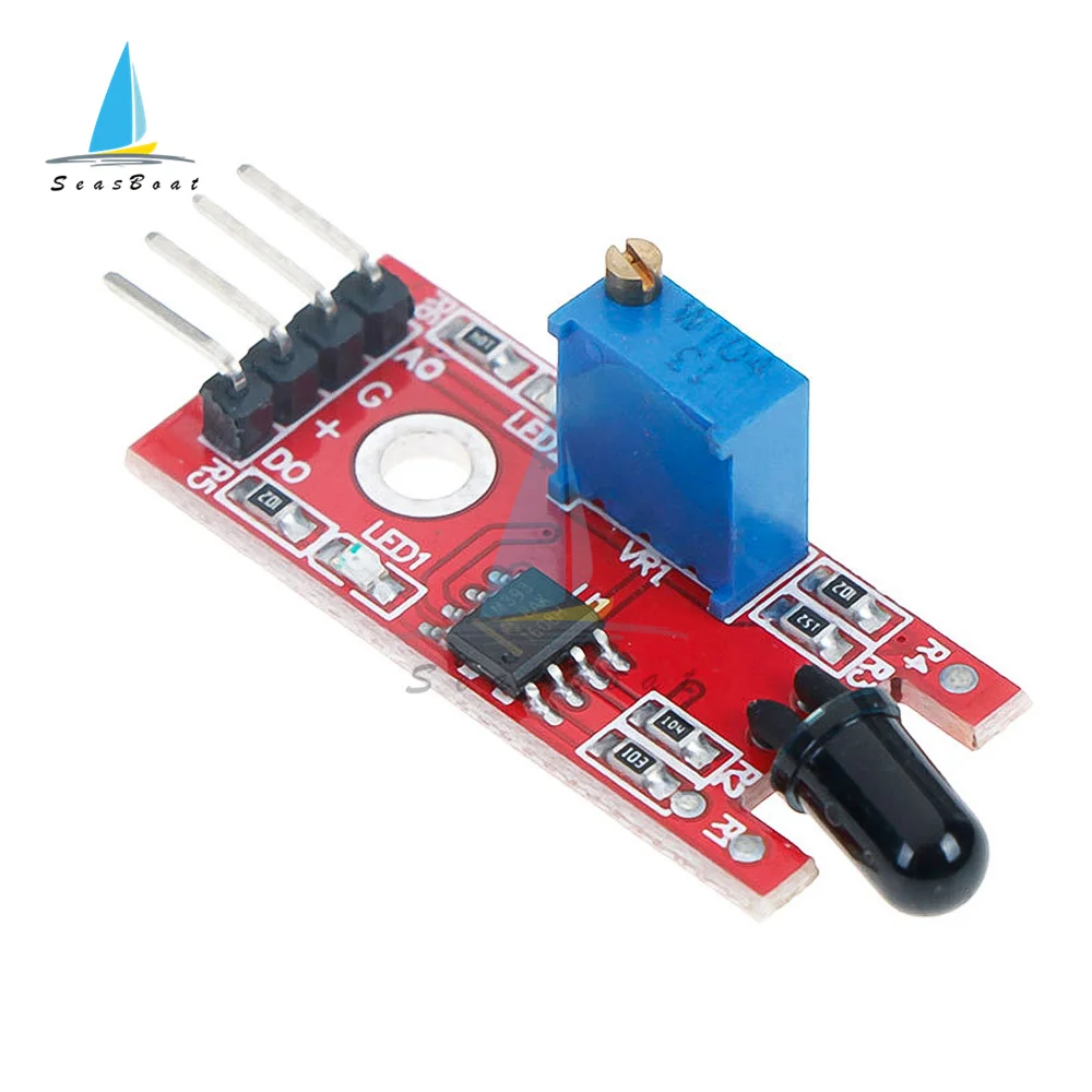 Módulo Detector de temperatura para Arduino, Sensor IR de llama de 4 pines, KY-026