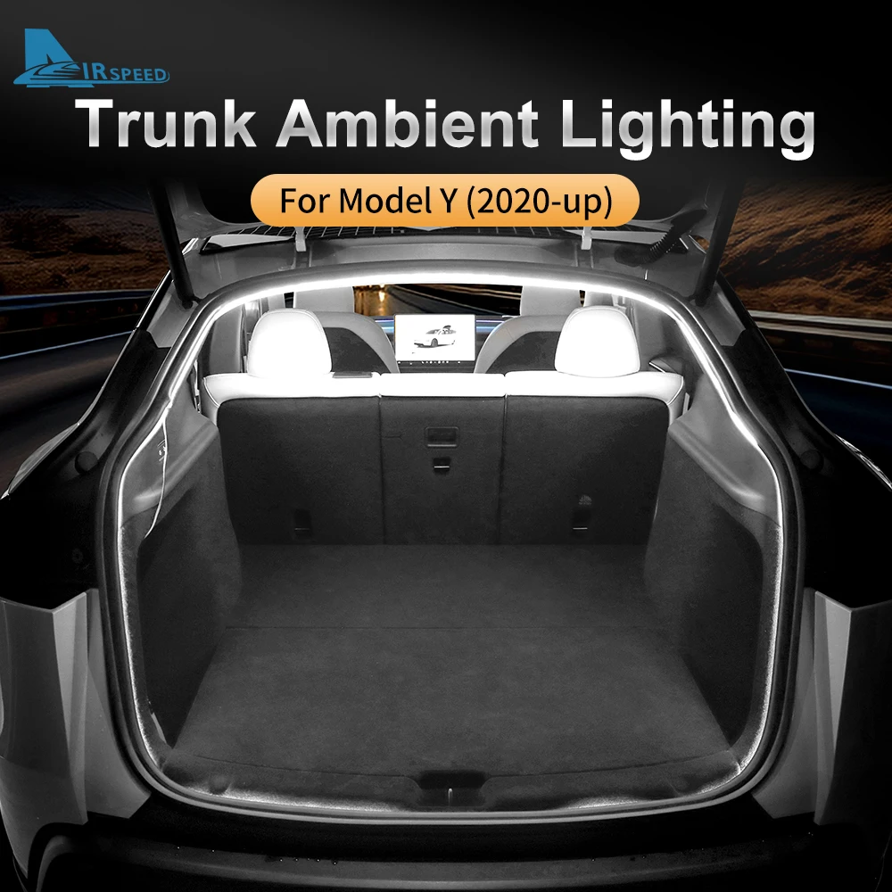 

Dynamic Flowing Rear Trunk Light for Tesla Model Y Juniper 2025 2024 2023-2020 Magnetic Induction Switch LED Strip Accessories