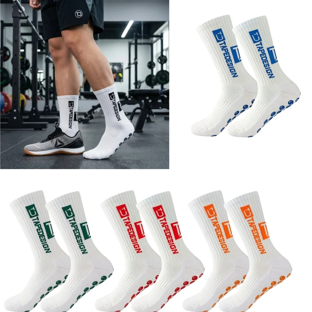 

1 Pair Non Slip Soccer Socks Men Non Skid Grip Football Basketball Sport Cycling Socks
