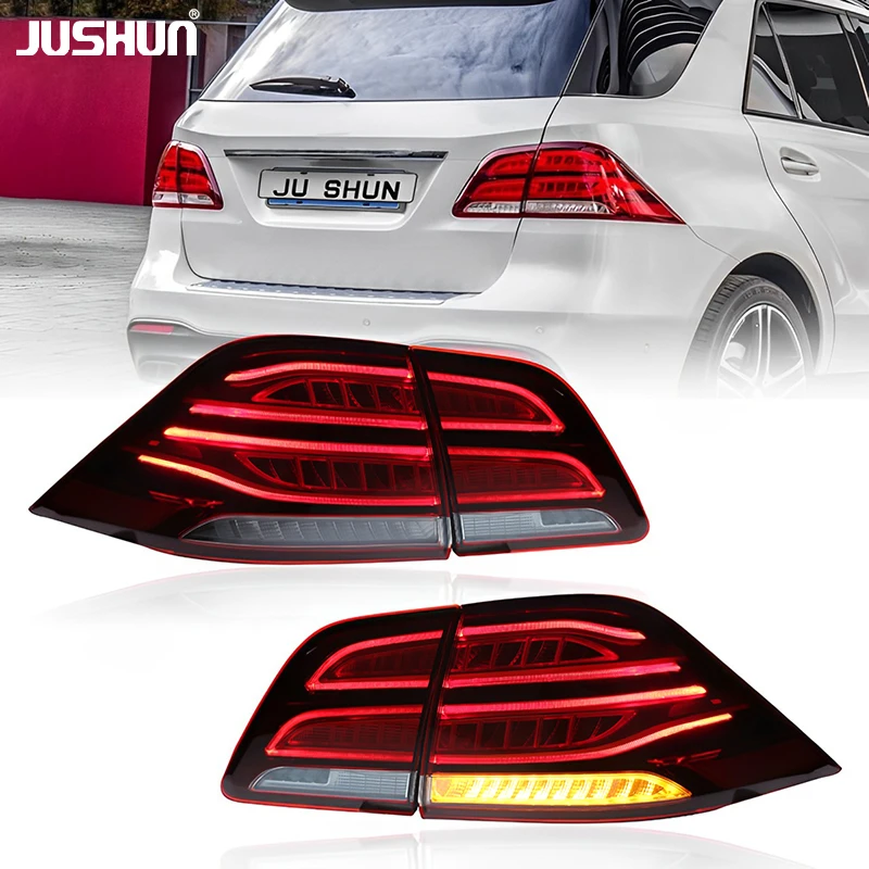 Waterproof Plug and Play LED Rear Tail Lamp Compatible Mercedes-Benz ML 2012-2015 Complete Brake Reverse Lamp Assembly