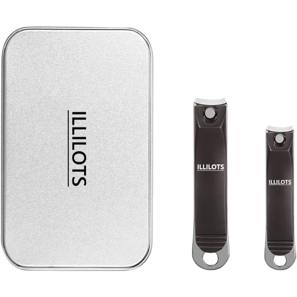 Durable Sharp Zinc Alloy Nail Clippers Set with Built-in File and Storage Case