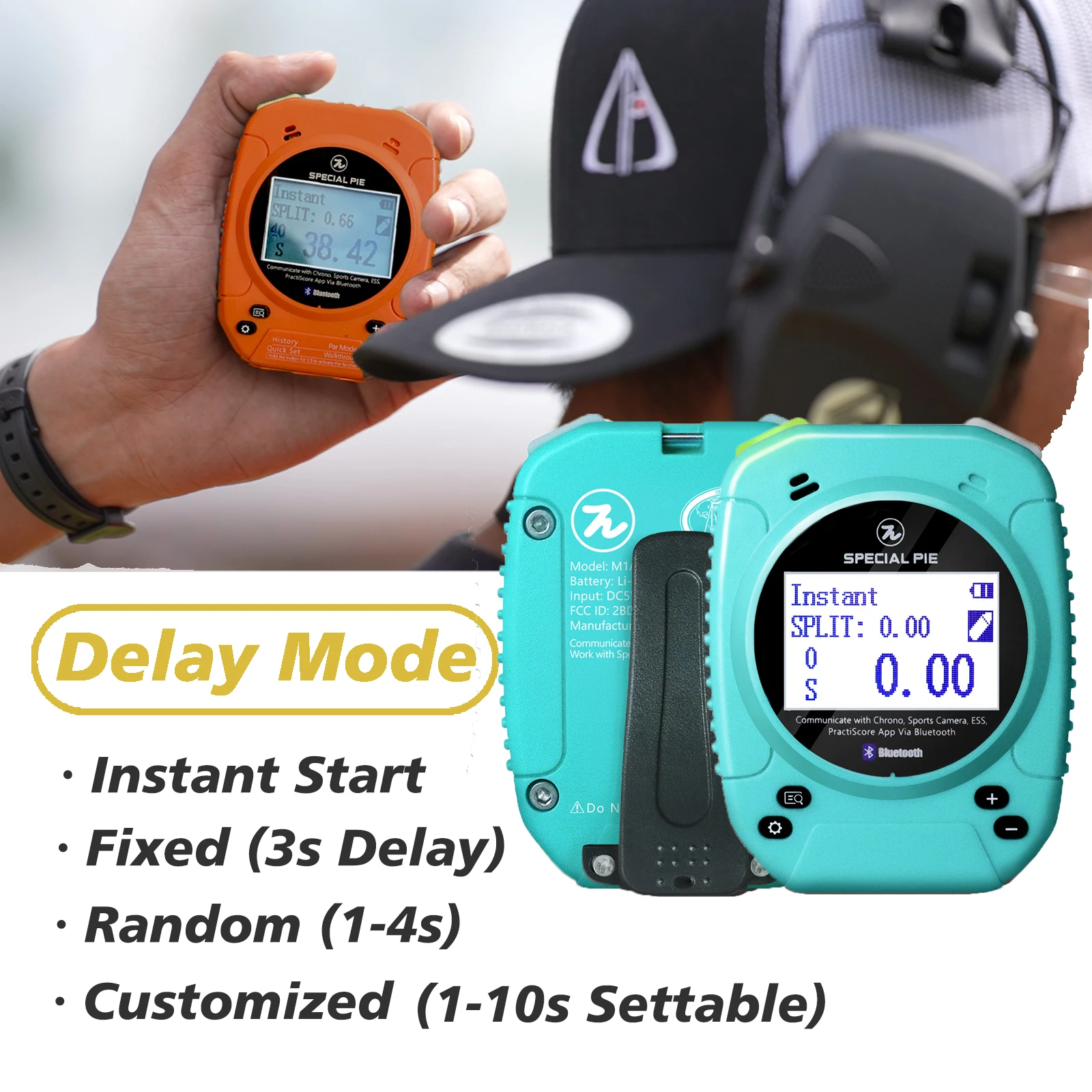 IPSC/USPSA/IDPA Certified ShotTimer High-Precision,Rechargeable,Backlit Display,Multi-Language,for Competitions&Daily Practice