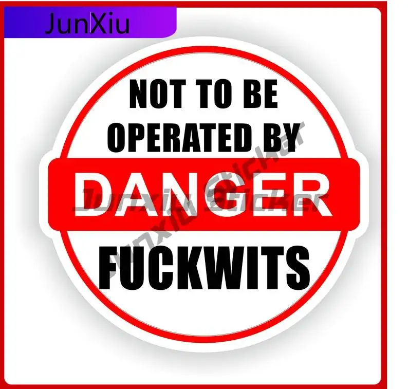 

Fuckwit Funny Sticker Roundel Cool Creative SUV Laptop Waterproof Exterior Parts Vinyl Decal For Car Truck SUV Window Bumper