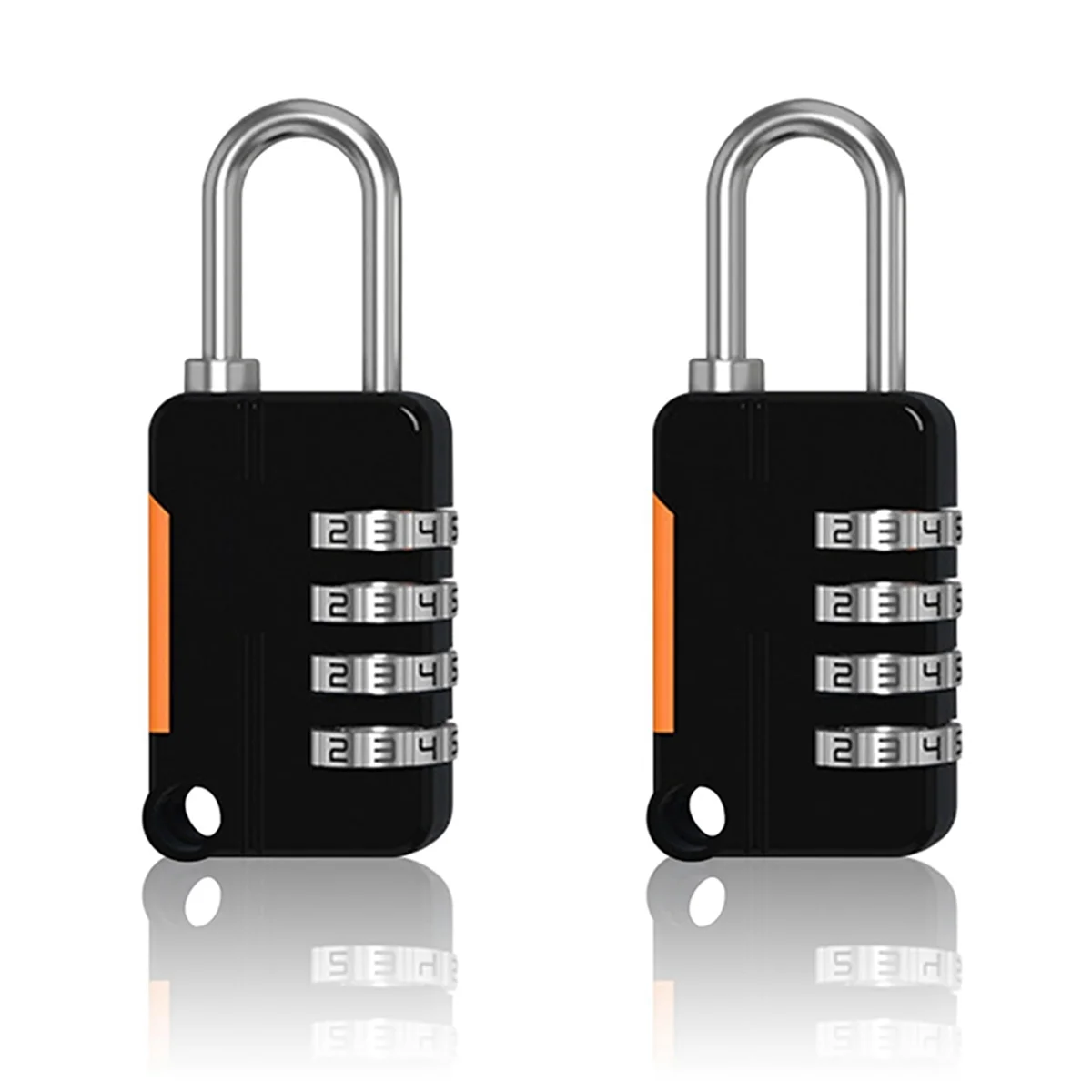 2PCS 4 Digit Number Combination Pad Lock Padlock Outdoor Waterproof Lock Suitcase Luggage Security Coded Lock