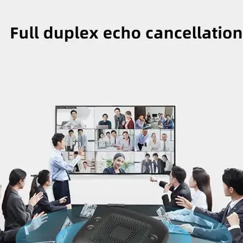 Conference speakerphone Bluetooth speaker wireless receiver 360° sound pickup for home office conference radio live streaming