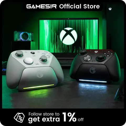 GameSir G7 Pro Xbox Series X|S Controller with TMR Sticks, Hall Effect Triggers, Magnetic Faceplates, Gyro, Smart Charging Dock