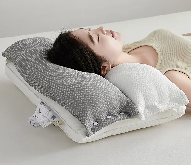 3-in-1 Pillow Core O-type Positioning Neck Protector Double Sound Sleeping Pillow Core 2-in-1 Power Traction Pillow