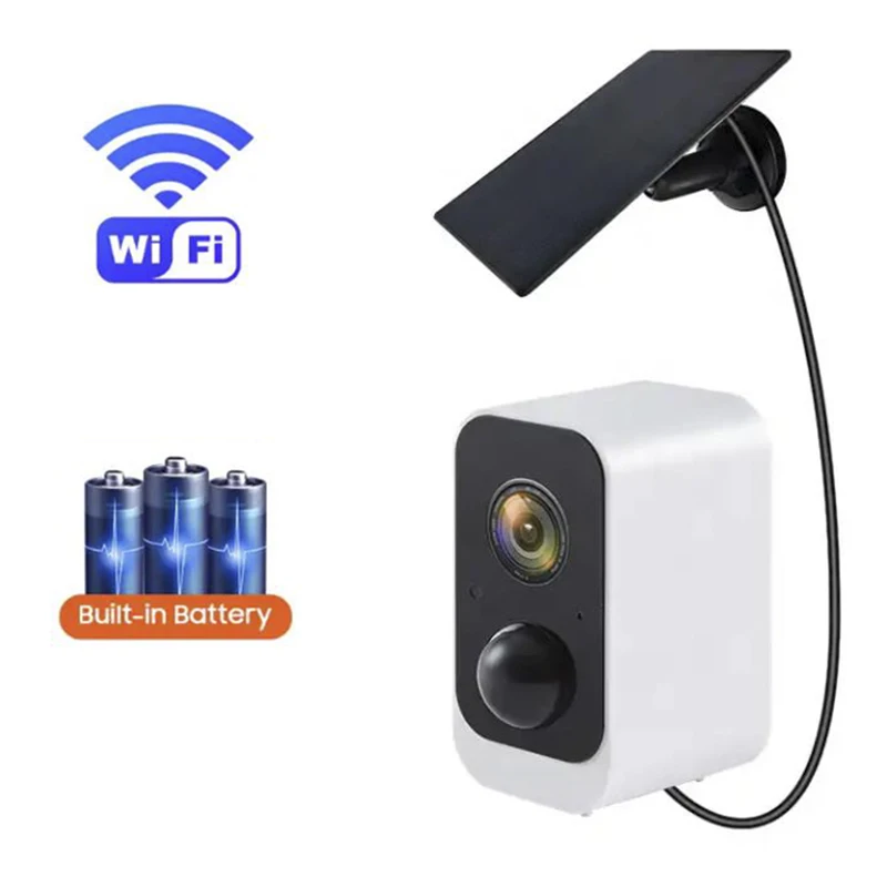 

Уличная Wi-Fi камера IP66 с питанием от солнечной батареи, ночным видением, поддержкой 4G, низким энергопотреблением, CMOS, облачным хранилищем, защитой от дождя и PIR-датчиком