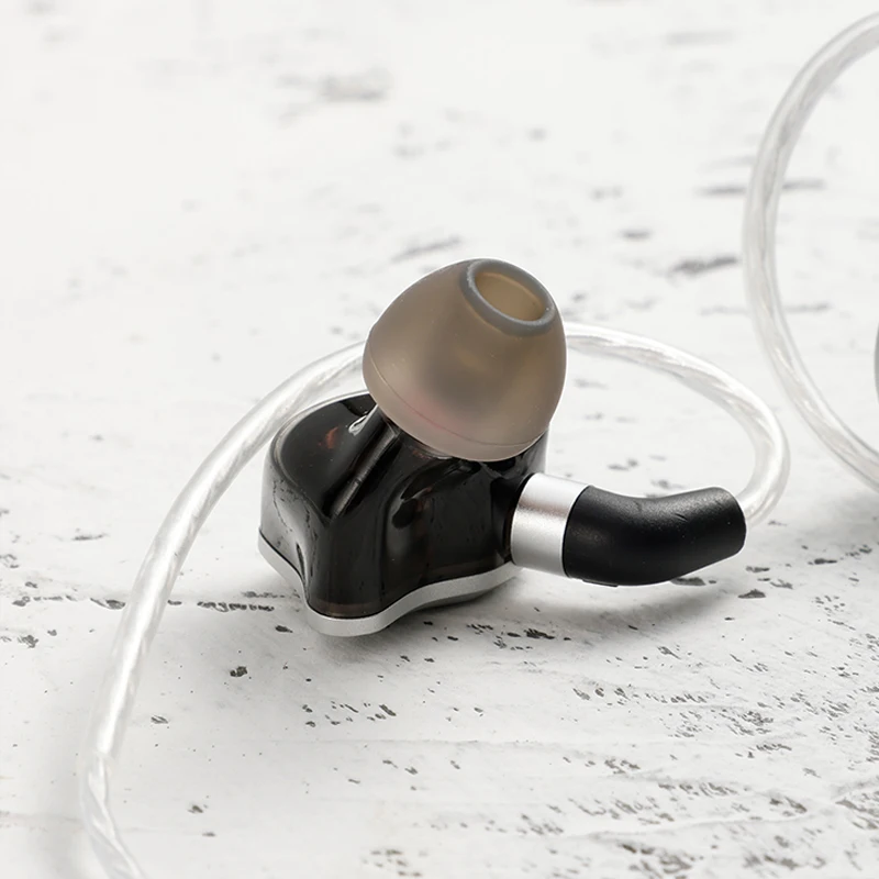 سماعات أذن هرتز ساوند جينكجو 10 ملم 1DD + 1PZT Hifi داخل الأذن IEM مع 3 فوهات ضبط قابلة للتحويل وكابل قابل للفصل