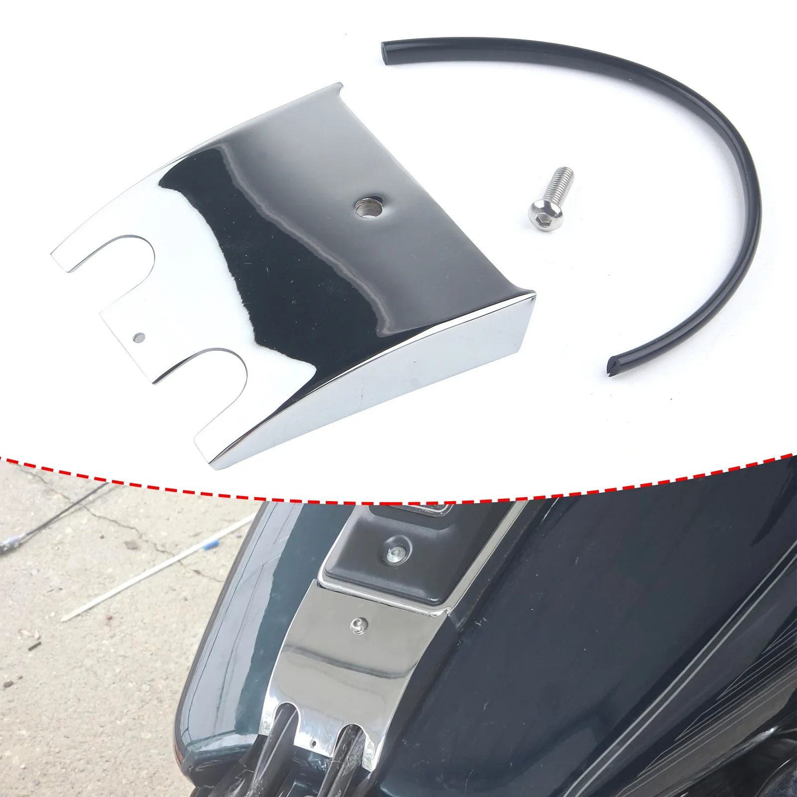Motorcycle Fuel Tank Cover Lower Dash Panel Extension FOR Harley Electra Glide Classic Sport Standard Ultra Classic 1989-2007