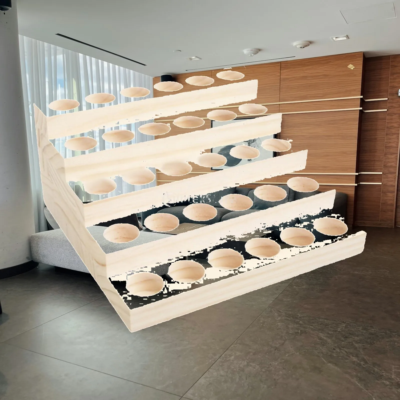 Essential Oil Stand Wooden Multi Slots Organizer Perfume Rack Tabletop Display Holder for Home Spa Storage