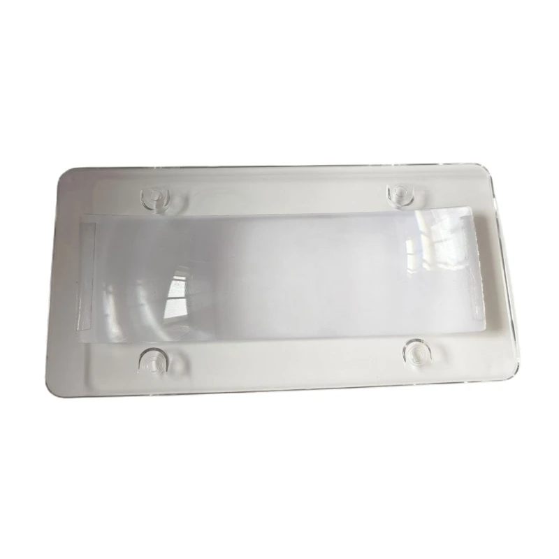 Plastic License Plate Frame Unbreakable Shield Holder Clear for 6