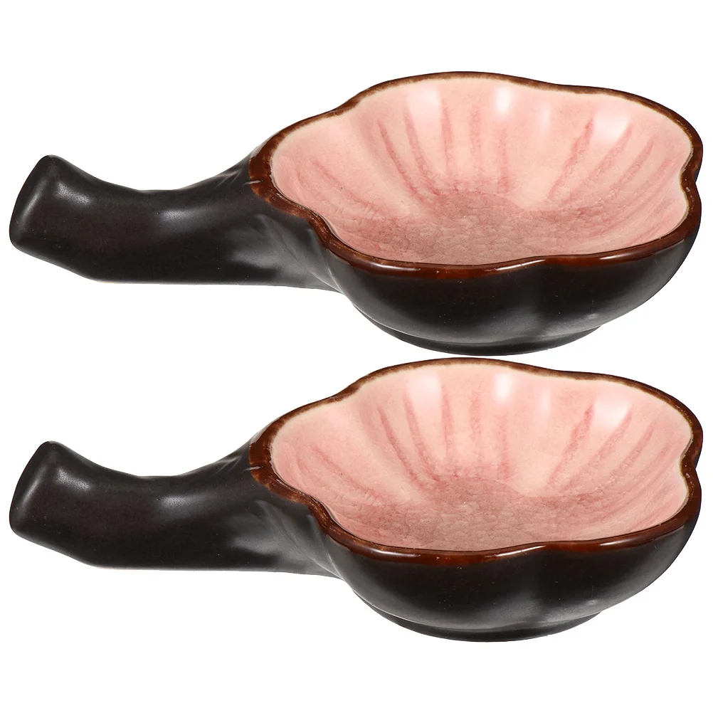 2 шт., керамическая тарелка для чернил, многофункциональный держатель для ручек в форме цветка, подставка для кистей для каллиграфии, элегантный дизайн, керамическая тарелка для чернил