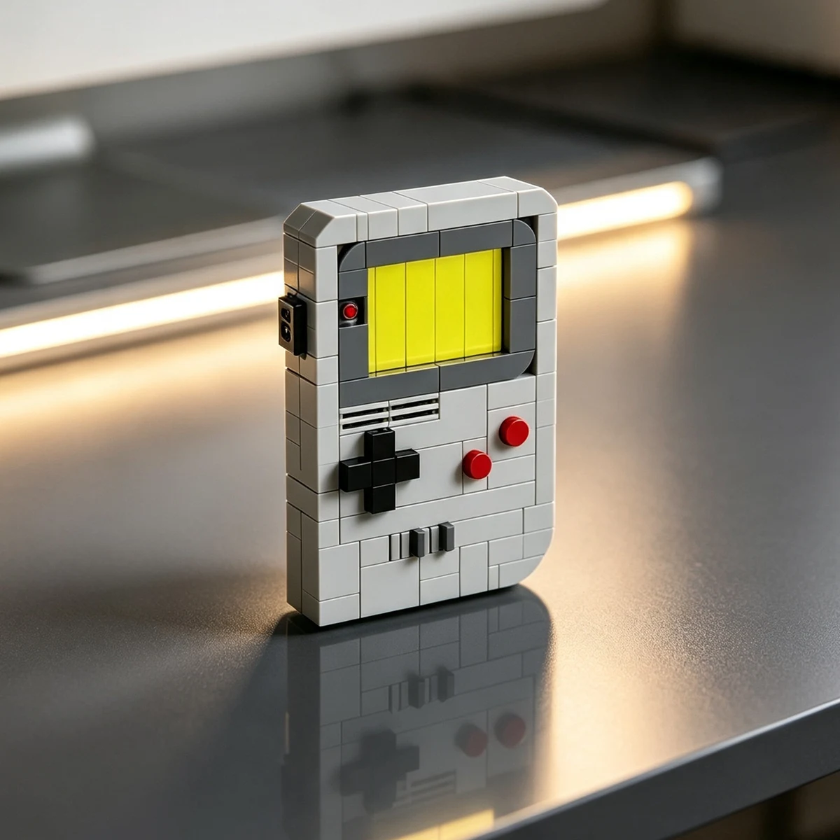 Home Decor Game Joysticks Controller Retro Gaming Console Portable Pocket Building Set Model Block Brick Diy Toy Gift