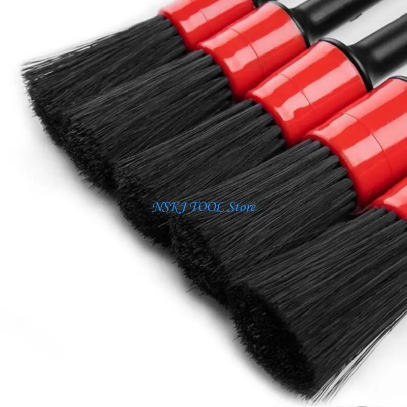 L8RC Auto Cleaning Cleaning Brushes Clean Brush Dashboard Exterior Leathip Leather-Vent Auds تفاصيل أداة 5pcs/set #2
