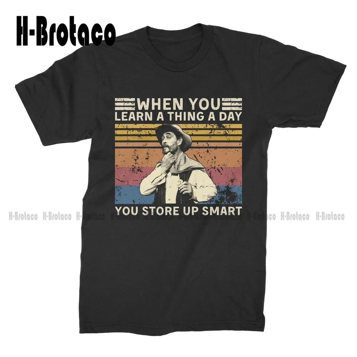 When You Learn A Thing A Day You Store UP Smart Vintage T-Shirt T Shirt Custom Aldult Teen Unisex Digital Printing Tee Shirts