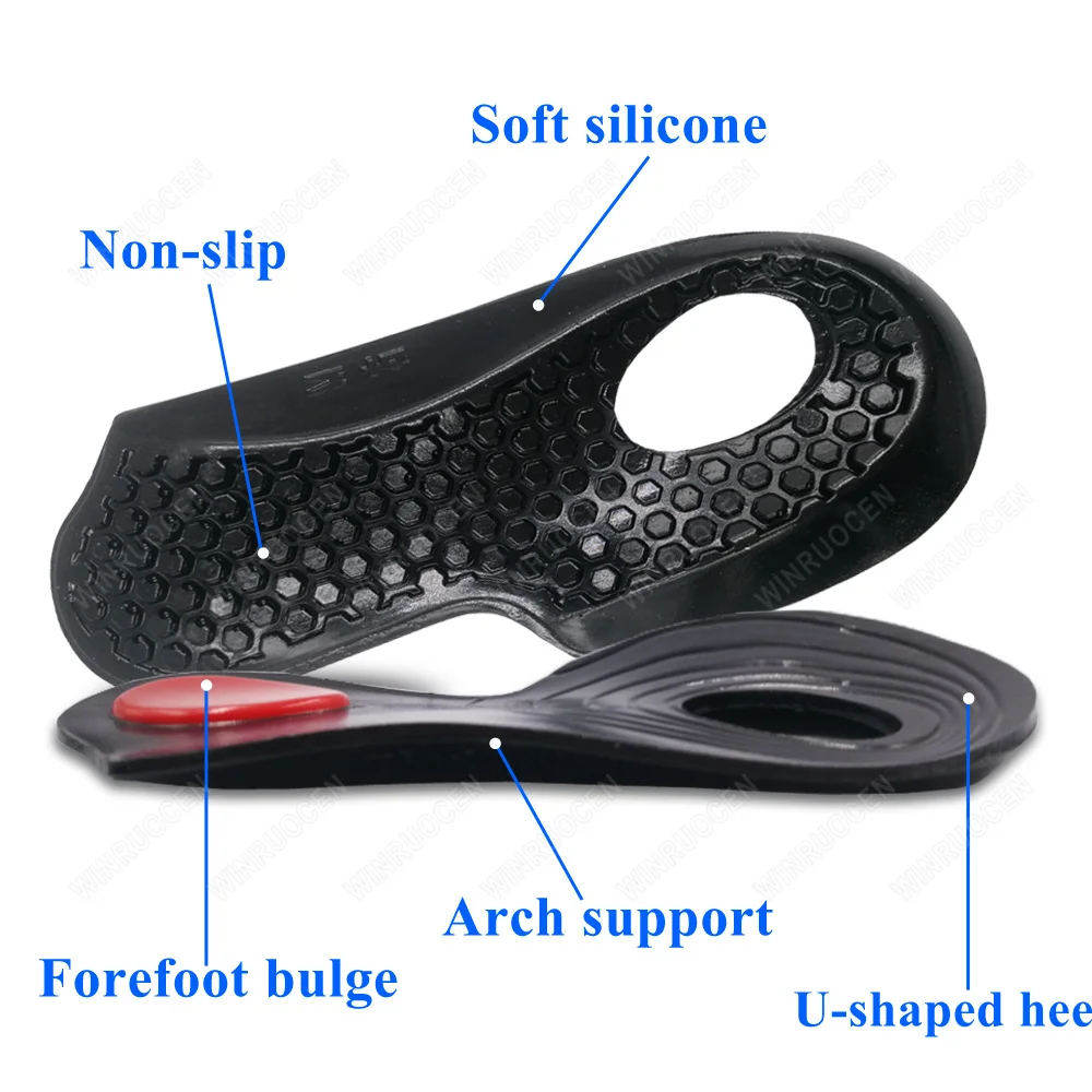 Flat Foot Massaging Cure Corrector Gel Insole O/X Type Leg Arch supports Feet Pain Care Varus Orthopedic Correct Shoe Insoles