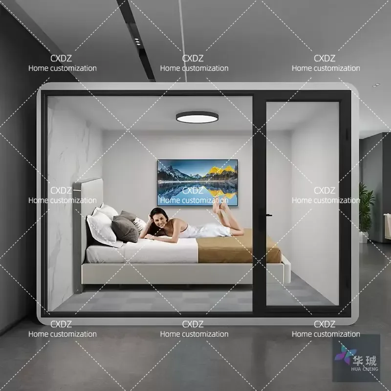 Indoor Soundproof Sleeping Pod Silent Cabin for Home Office Small Room Phone Booth Noise Reduction Privacy Space