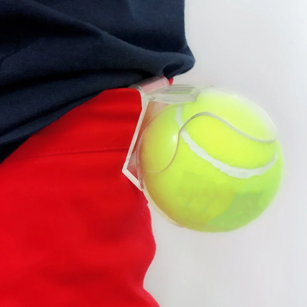 Transparent Tennis Clip Clip-on Waistband Holder Ball for Train Equipment Balls