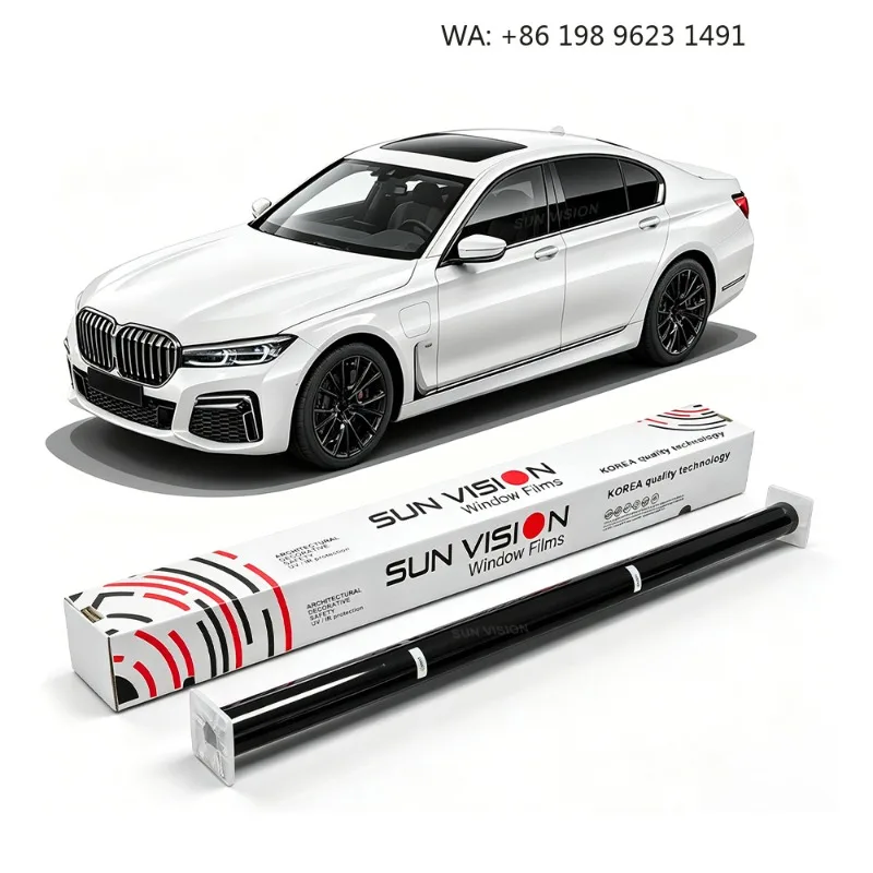 One Way Privacy Car Solar Film High IR Rejection 100% UV Block HD Clarity Anti-Explosion Interior Care Factory Direct Wholesale