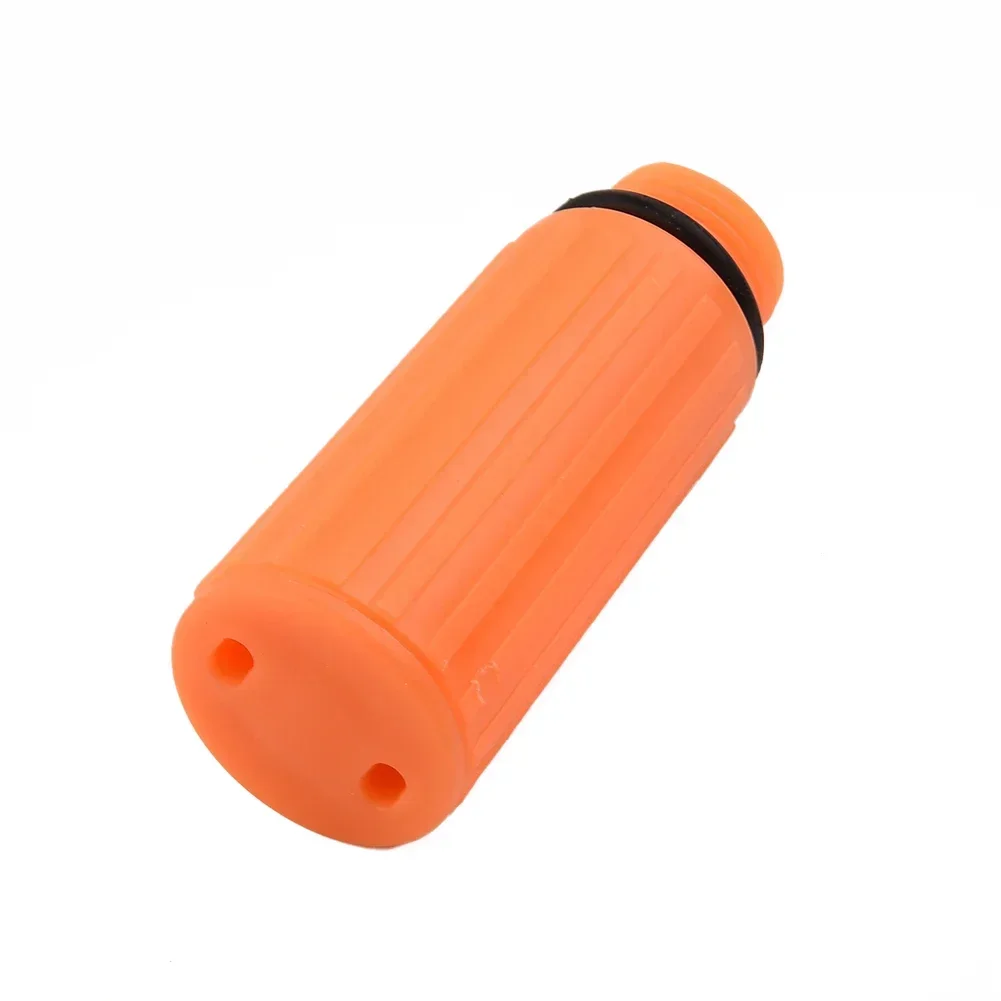 Yellow Air Compressor Oil Plug, 15 5mm Male Thread Diameter, Plastic Material, Nonskid Handle, Perfect Spare Part Option
