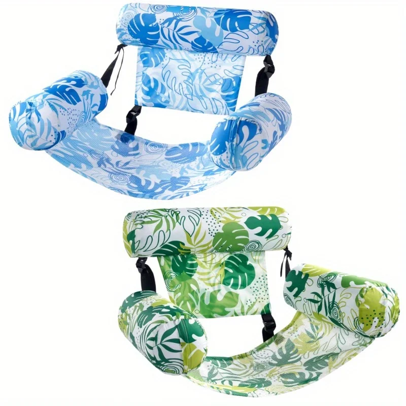 JOYFY 2er-Pack Erwachsenen-Poolliegen Schwimmende Liegestühle für Pool Strand See Ultimative Wasser-Entspannung Poolstuhl Aufblasbare Spielzeuge