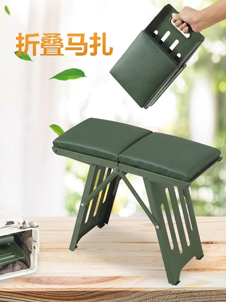 Household stools, folding stools, train portable stools, outdoor leisure sketches, tourism portable Maza small stools, subway