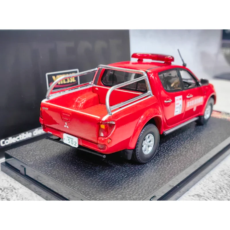 Vitsse diecast escala 1:43 l200 motor de bombeiros comando da polícia veículo liga modelo de carro coleção decoração menino presente exibição