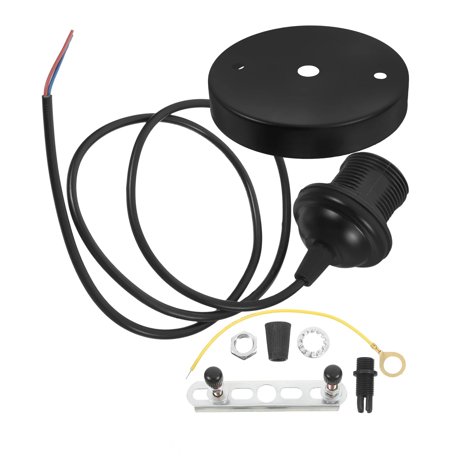 

1 Set Diy Vintage Pendant Light Kit With Adjustable Cord Industrial Lamp Socket For Ceiling Lighting Compatible With Various