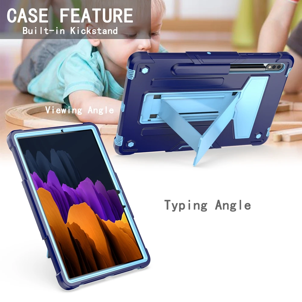 For Samsung Galaxy Tab S8 SM-X700 X706 S7 T870 T875 T876 2022 Cover Full body Heavy Shonck Proof tablets Case